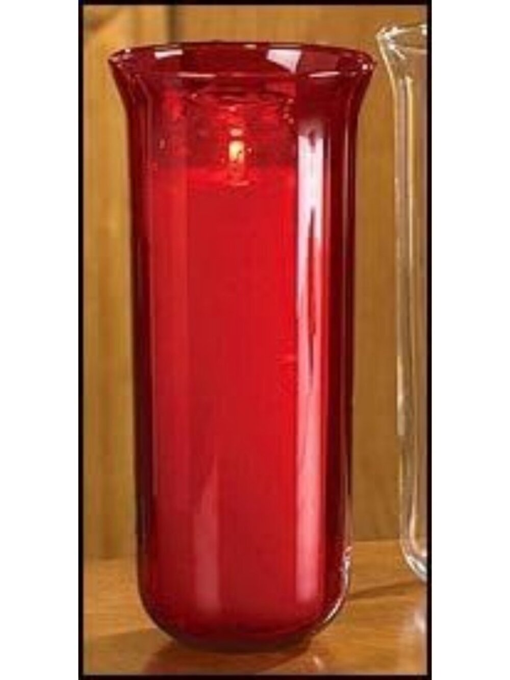 10" Ruby Fired Glass Globe Pot - Stunning Home Decor for Church & Events